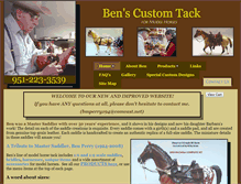 Tablet Screenshot of benscustomtack.com